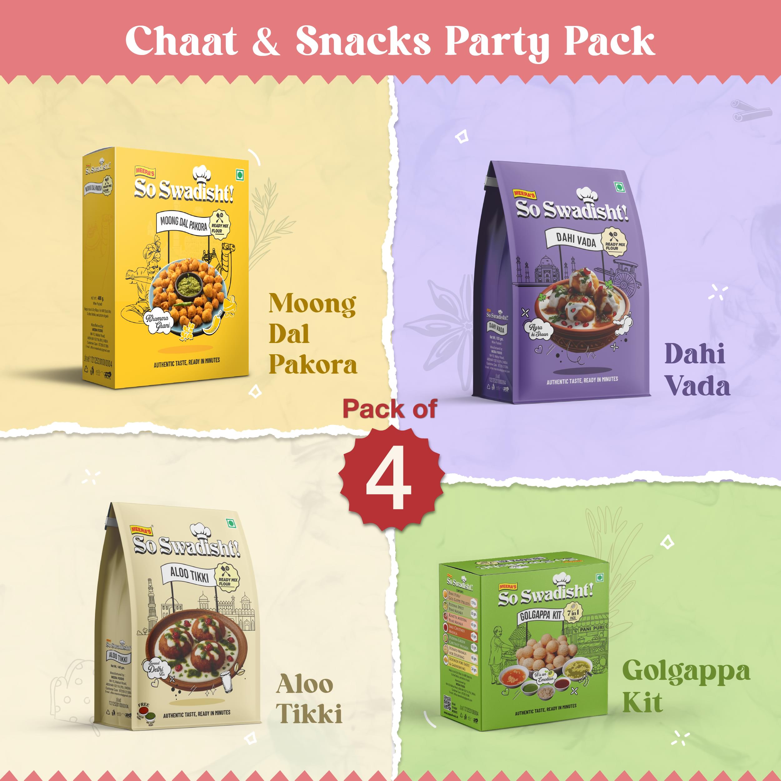Chaat and Snacks Party Pack